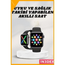 İn3dex Kablosuz Şarjlı Akıllı Saat Yüksek Çözünürlüklü Müzik ve Sesli Yanıt