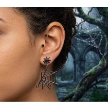 Dükkan Design Gotik Örümcek Ağı Küpe