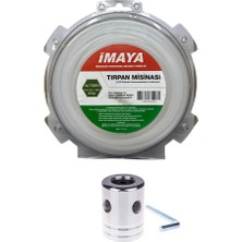 Johnser Tera 3.3 mm Tırpan Misinası + Örümcek Tırpan Başlık 2’li Set Dayanıklı Profesyonel Çim Biçme Aparatı Evrensel Uyum