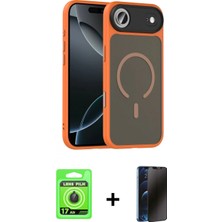 Pileli Store Pilelistore™ iPhone 17 Air Kılıf Doruk Form Serisi - Siyah 3D Antistatik Hayalet Cam Ekran Koruyucu + Raze Metal Kamera Lens - Sh