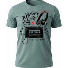 Urban Trend Store Unisex Müzik Temalı Oversize Fit Rahat Geniş Salaş T-Shirt Günlük Tişört