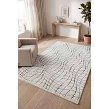 Colore Home Sunset Renkli Dokuma Krem Renk Halı Multi Kesme Yolluk Renkli Dört Mevsim Halı