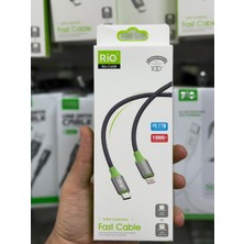 Solgun Rio 27W Type-C To Lightnin Şarj Kablosu Dayanıklı Kablosu Ile Tüm Iphone Modelleri Ile Uyumlu