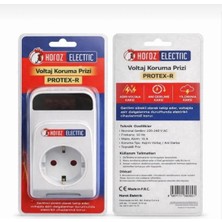 Horoz Protex-R Dijital Akım Korumalı Priz 16A-220V