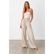 Bisou Keten Rahat Şık Pantolon