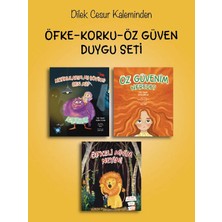 Enda Yayıncılık Dilek Cesur'un 3 Kitaplık Öfke-Korku-Öz Güven Seti 6 - 8 Yaş Çocuklar İçin Eğitici Masal & Öykü