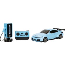 PopŞeker 1:16 USB Şarjlı Uzaktan Kumandalı Yarış Arabası – Sesli Işıklı Enerji Tasarruflu Mavi Şimşek