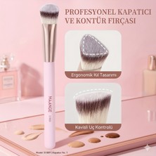 Silay Mağaza Silay Profesyonel Üçgen Kapatıcı Fırçası – Concealer Brush (Kayısı Rengi)