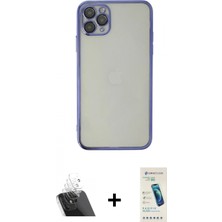 İlk El Grup Pilelistore™ iPhone 11 Pro Kılıf Vadi Minimal - Şeffaf Pasifik Cam Ekran Koruyucu + Kamera Lens Koruma Cam - Sf