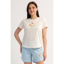 Vienetta Pamuklu Kadın Kısa Kol Şortlu Pijama Takım, 601142