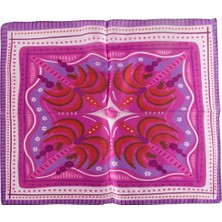 Pileli Store Ağaç Desenli Zr Şifon Fular 50*50 cm