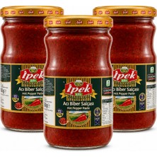 İpek Acı Biber Salçası 650 gr Cam x 3 Adet