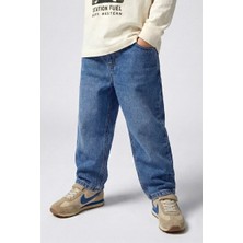 Dmb Boys & Girls Erkek Çocuk Baggy Kalıp Denip Kot Pantolon Indigo 4-9 Yaş