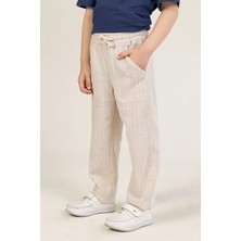 Dmb Boys & Girls Erkek Çocuk Keten Pantolon Bej 4-9 Yaş