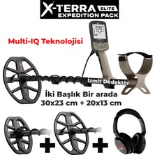 Minelab X-Terra Elıte Expedition Izmit Dedektör Metal Altın Define Dedektörü 2 Başlık