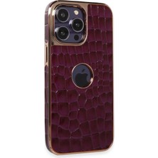 Zemira Iphone 14 Kılıf Snake Kapak - Derin Mor