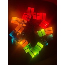 Marsilyan 4 Metre 20 LED Pilli 2 Kademeli Hediye Kutusu LED Işık