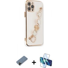 Pileli Store Pilelistore™ iPhone 12 Pro Kılıf Nova Işık Prime - Siyah 3D Antistatik Seramik Nano Ekran Koruyucu + Shine Kamera Lens Koruma Cam - Sh