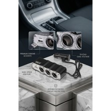 Araba Araç Oto Çakmak Çoklayıcı Çoğaltıcı Soketi USB