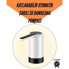 Marsilyan Şarjlı Su Pompası 8000MAH | Cam Damacana Uyumlu | Tek Tuşla Kontrol | USB Şarjlı Otomatik Dolum
