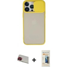 İlk El Grup Pilelistore™ iPhone 13 Pro Max Kılıf Vadi Çizgi - Siyah 6d Mat Seramik Hayalet Nano Ekran Koruyucu + Rainbow Kamera Lens Koruma Cam - Kı