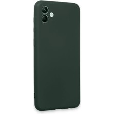 Zenvia Mey Ithalat®  Samsung Galaxy A04E Kılıf First Silikon - Koyu Yeşil
