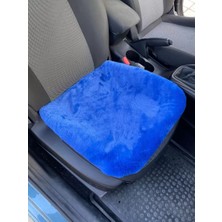 Nemere İthalat Yumuşak Tüylü Peluş Serme Oto Koltuk Koruyucu Minder Ön Tekli Mavi Nemere Ithalat
