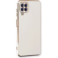 Zenvia Mey Ithalat®  Samsung Galaxy A22 Kılıf Volet Silikon - Beyaz