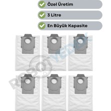 robotyedek Roborock Qrevo Master Uyumlu 6 Adet Toz Çöp Torbası