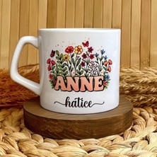 Loren Gift Sevgiyle Açan Çiçekler - Anne Temalı Kişiye Özel Anneler Günü Lüks Kupa