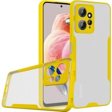 Zenvia Mey Ithalat®   Redmi Note 12 4g Kılıf Platin Silikon - Sarı