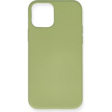 Zenvia Mey Ithalat®  iPhone 12 Mini Kılıf Nano Içi Kadife Silikon - Yeşil