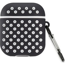 Zenvia Mey Ithalat®  Airpods 2 (2.nesil) Spor Delikli Kılıf - Siyah-Beyaz