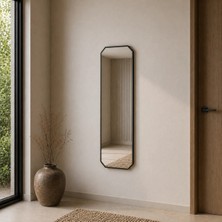 Aypars Atölye Modern Siyah Çerçeveli Banyo Aynası 120X40 cm – Minimalist Dekoratif Duvar Aynası Modelleri