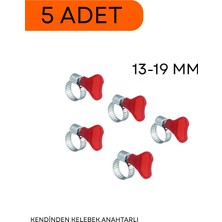 Tork 13-19 mm Kendinden Kelebek Anahtarlı Hortum Kelepçesi 5 Adet Fiyatıdır