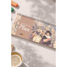 Tarihsiz Spiralli Haftalık Masaüstü Planlayıcı - Gece Devriyesi  - 10X30 cm Plango