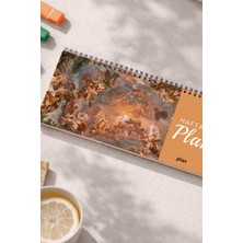 Tarihsiz Spiralli Haftalık Masaüstü Planlayıcı - Tablo - 10X30 cm Plango