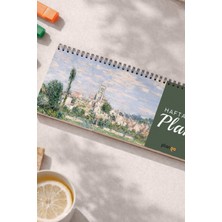 Tarihsiz Spiralli Haftalık Masaüstü Planlayıcı - Kale - 10X30 cm Plango