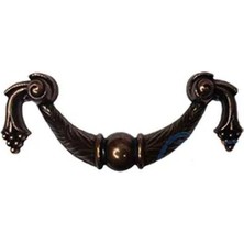 Dekoratif Zamak Üzümlü Kulp - 64MM, Eskitme, 1 Adet