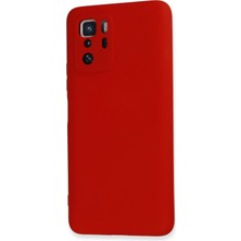 Zenvia Mey Ithalat®   Poco X3 Gt Kılıf Nano Içi Kadife Silikon - Kırmızı