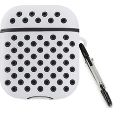 Zenvia Mey Ithalat®  Airpods 2 (2.nesil) Spor Delikli Kılıf - Gri-Siyah