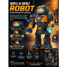 Trust Store Işıklı Sesli Robot Oyuncak Hareketli LED Gözlü Pilli Akıllı Robot 3+ Yaş Eğitici Oyuncak