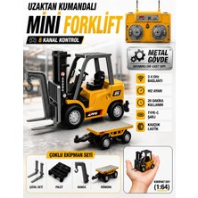 Oyunsal 2.4ghz 1:64 Uzaktan Kumandalı Metal Gövde Full Fonksiyon Şarjlı Minik Diecast Forklift