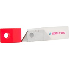 İzeltaş Pro Güvenlikli Trapez Maket Bıçağı Yedek Bıçak 18MM Türkiye Menşeli Esnek Çelik