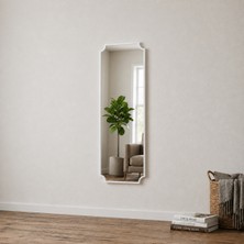 Aypars Atölye Modern MDF çerçeve Boy Aynası 40X120 cm – Minimalist Beyaz Çerçeveli Dekoratif Duvar Aynası 2026 Trend