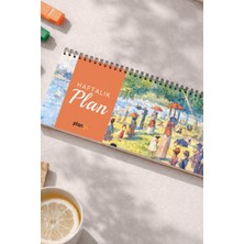 Tarihsiz Spiralli Haftalık Masaüstü Planlayıcı - Bir Pazar Günü - 10X30 cm Plango