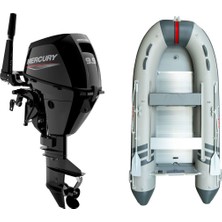 Marinport 3.00 Alüminyum Taban Şişme Bot + Mercury 9.9 Hp Deniz Motoru