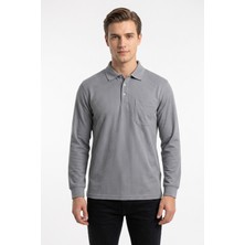 Dynamo Erkek Büyük Beden Mevsimlik Polo Yaka Cepli Sweatshirt BGL-ST05367