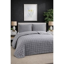 Forev Kapitoneli Çift Taraflı Pamuklu Çift Kişilik Pike Seti -  200X230- 50X70