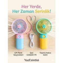 Dinç Segyhome Mini USB Şarjlı Fan-Sessiz&güvenilir Güçlü Tasşınabilir